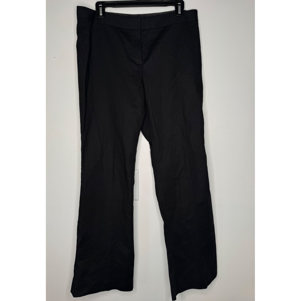 Tahari Womens Black Dress Pants Cotton Blend Bootcut Trousers Size 10‎